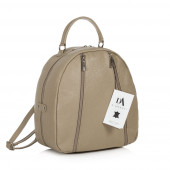 Rucsac dama din piele naturala DiAmanti Alessia Taupe
